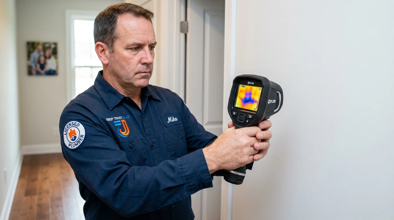 Thermal imaging leak detection by Johns Plumbing LLC in Sikeston